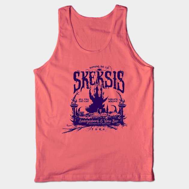 Skeksis Smorgasbord and Wine Bar Tank Top by MindsparkCreative